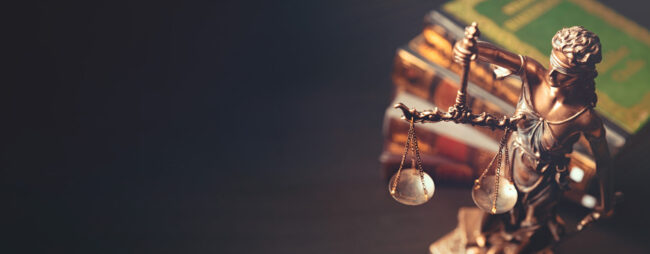 Law, legal concept with lady justice statue