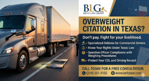 Commercial Overweight Ticket Lawyer | Beltz Law Group Commercial Overweight Ticket Lawyer