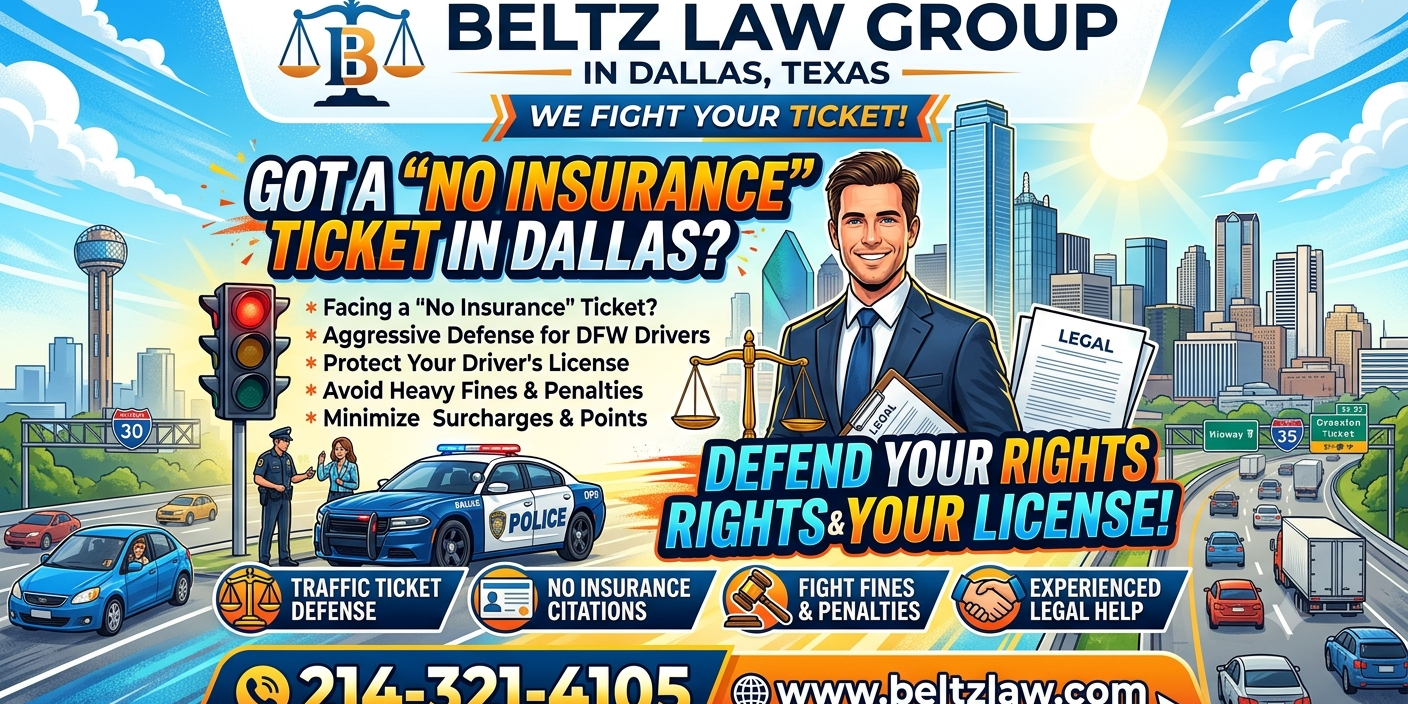 Dallas No Insurance Ticket Lawyer
