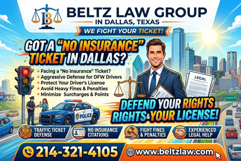Dallas No Insurance Ticket Lawyer