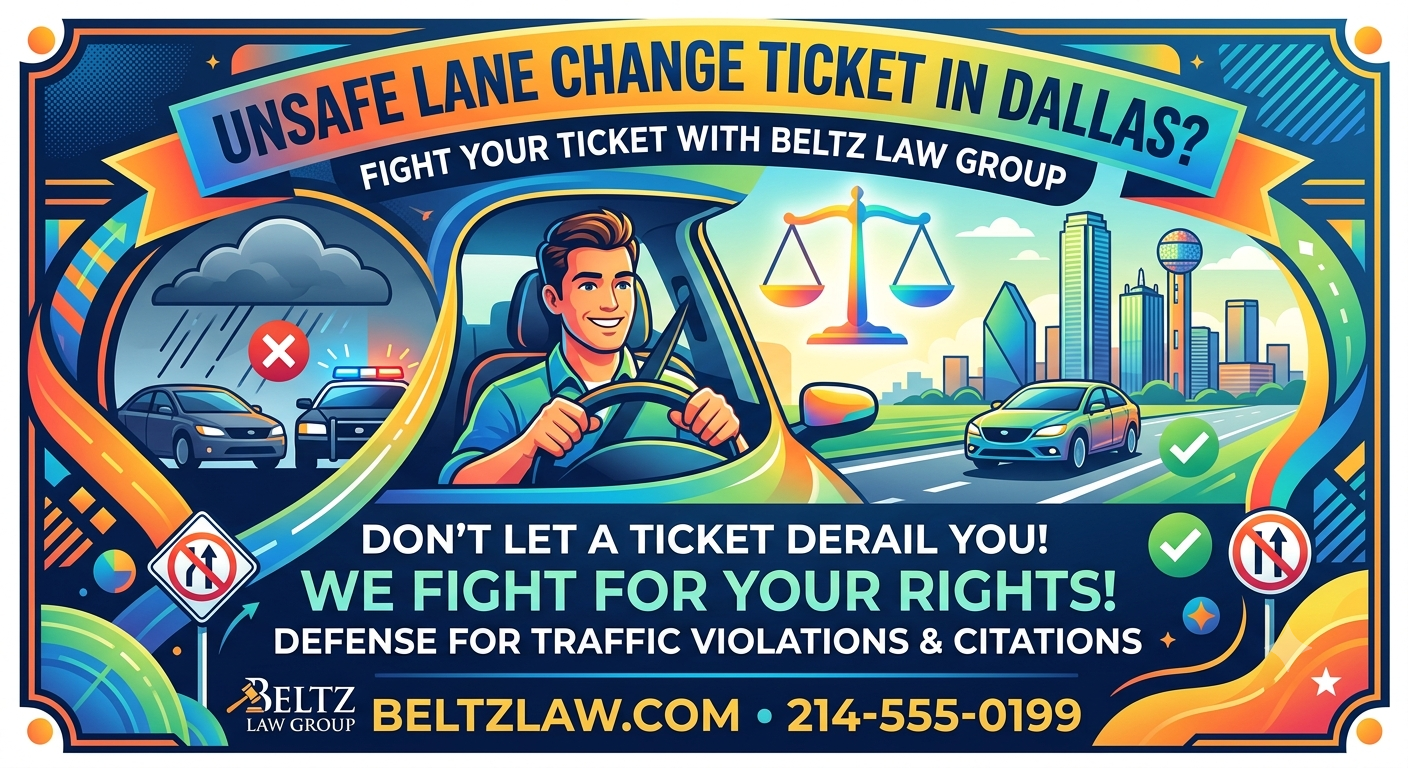 Dallas Ticket Attorney For Unsafe Lane Change Ticket Dallas Ticket Attorney For Unsafe Lane Change Ticket
